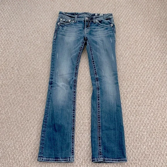 Miss Me Peace Sign #JP5356B Boot Jean - Picture 6 of 15